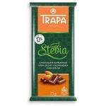 Melkchocolade met amandelen met stevia 75 g