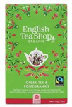 Groene thee met granaatappel (20x2) Bio 40 g – English Tea Shop