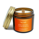 Soja-Duftkerze mit Holzdocht Bergamotte und Orange 120ml - Your Candle