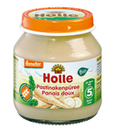 Purée de panais Demeter Bio, sans sucres ajoutés, sans gluten, dès 5 mois, 125 g pot – Holle
