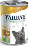 Volwassen kattenvoer kip paté met spirulina en algen biologisch 400 g – Yarrah