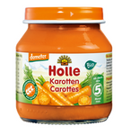 Glutenvrije wortelpuree van 5 maanden Demeter BIO 125 g (pot) - Holle