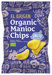 Biologische glutenvrije gezouten maniokchips 60 g – El Origen