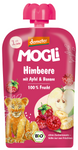 Purée pomme - banane - framboise sans sucres ajoutés dès 1 an Demeter Bio 100 g – Mogli
