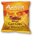 Biologische glutenvrije gezouten maïschips, 75 g – Amaizin