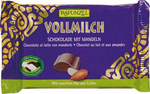 Chocolat au lait aux amandes Bio 100 g – Rapunzel
