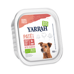 Yarrah biologische hondenpaté met kip, zalm en zeewier 150 g