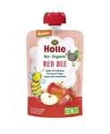 Purée en gourde abeille rouge (pomme - fraise) sans sucres ajoutés dès 8 mois Demeter Bio 100 g – Holle