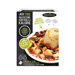 Hähnchen in mediterraner Soße mit Bulgur und Gemüse 300 g – Proporcja