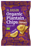 Biologische glutenvrije paprikaplantainchips 80 g – El Origen