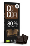 Chocolat noir 80 % Bio 40 g – Cocoa