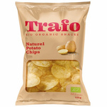 Biologische natuurlijk gezouten aardappelchips 125 g – Trafo