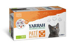 Aliments pour chat multipack pâté Bio (8 x 100 g) 800 g – Yarrah