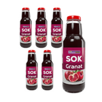 SET VAN 6 x Granaatappelsap 100% natuurlijk 750 ml