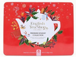 Service à thé Premium Holiday Collection en boîte rouge décorative BIO 44 g