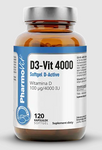 Vitamine D3-Vit 100 µg (4000 UI) complément alimentaire sans gluten 120 gélules - Pharmovit (Clean Label)