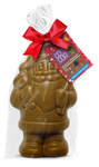 Biologische Chocolade Kerstman met bessen, zonder toegevoegde suiker 75 g – Cocoa