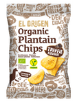 Bio glutenfreie Kochbananen-Chips mit Trüffelgeschmack 80 g – El Origen