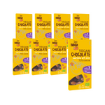 SET 8 x Dattelschokolade mit Mandeln glutenfrei bio 100 g - ME GUSTO (Super Fudgio)