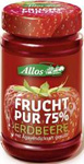 Mousse de fraise (75 % de fruits) Bio 250 g – Allos