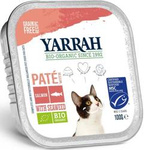 Biologische kattenpaté met zalm en algen 100 g – Yarrah