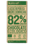 Bittere chocolade 82% Dominicaanse glutenvrij BIO 80 g