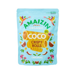 Rouleaux - tubes croustillants à la noix de coco sans gluten bio 140 g - AMAIZIN