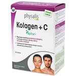 Kollagen + Vitamin C Nahrungsergänzungsmittel 60 Tabletten - Physalis