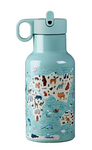 Chic-Mic Kinderthermosfles Dierenkaart 350 ml met twee doppen