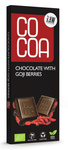 Rauwe chocolade met gojibessen bio 40 g - COCOA