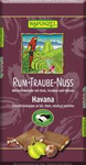Chocolat au lait aux raisins, au rhum et aux noisettes Équitable Bio 100 g – Rapunzel