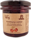 Kirschmarmelade mit Erythritol gesüßt, ohne Zucker 160 g