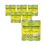 SET VAN 6 x Edamame sojabonen in pekel BIO 200 g (130 g) (blik) - Rapunzel