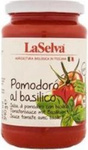 Biologische tomatensaus met basilicum 340 g – La Selva