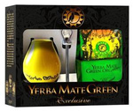 Set yerba mate BIO 400 g, matero, bombilla