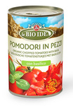 Tomates en tranches avec basilic BIO 400 g (240 g) (Canette) - La Bio Idea