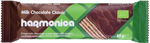 Biologische Wafel met melk-cacaocrème en een laag melkchocolade 40 g – Harmonica
