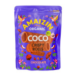 Rollsy - Gaufrettes roulées croustillantes coco-chocolat sans gluten Bio 140 g – Amaizin