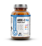 Vitamine ADEK + Vitamin C Komplex Nahrungsergänzungsmittel 60 Kapseln, Clean Label, 21,2 g – Pharmovit