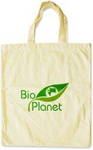 Sac de courses en coton avec logo – Bio Planet
