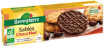 Biologische koekjes omhuld met pure chocolade 120 g – Bonneterre
