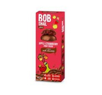 Bob Snail Schoko Apfel-Erdbeer Snack in belgischer Milchschokolade, ohne Zuckerzusatz, glutenfrei, 30 g