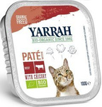 Yarrah Biologische Kattenpaté Rund & Gevogelte met Witlof 100 g