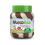 Pâte à tartiner duo noisette et cacao au lait Bio 400 g – Nuscobio