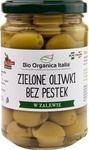Olives vertes dénoyautées Bio en saumure, 280 g (160 g), bocal – Bio Organica Italia