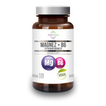 Magnesium (magnesiumcitraat) + vitamine B6 voedingssupplement 120 capsules (97,5 mg + 1,4 mg)