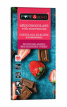 Pure&Good Melkchocolade met aardbeien, zonder toegevoegde suikers, 75 g