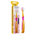 Brosse à dents pour enfants 9240 super souple sirène orange et rose - Nordics