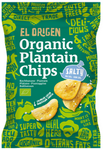 Biologische glutenvrije gezouten plantaanchips 80 g – El Origen