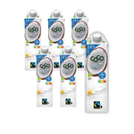 SET VAN 6 x Kokosmelk - Kokosmelk drinken 3,8 % vetvrij zonder toegevoegde suiker Fair Trade Bio 1 l - Coco (Dr Martins)